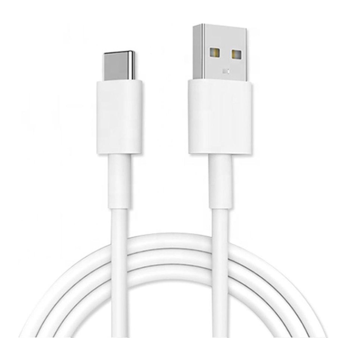 USB-A male naar USB-C male data kabel 5V 3A lengte 25cm wit